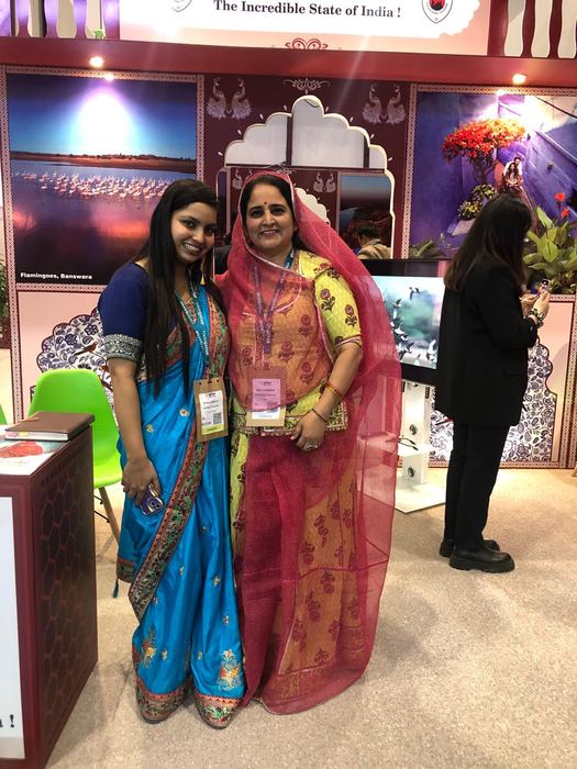 India Karni auf einer internationalen Tourismusmesse