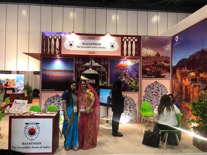 India Karni auf einer internationalen Tourismusmesse