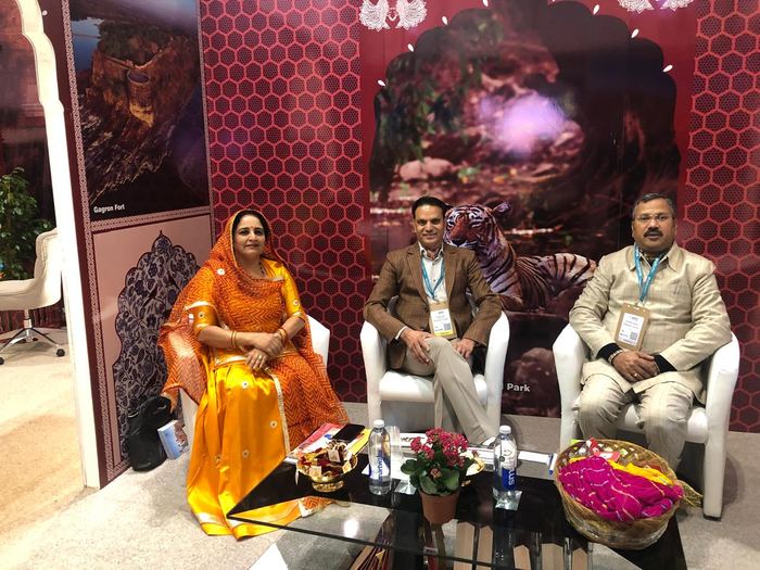 India Karni auf einer internationalen Tourismusmesse
