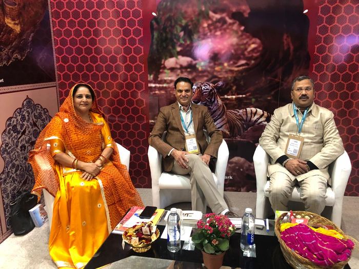 India Karni auf einer internationalen Tourismusmesse