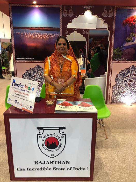 India Karni auf einer internationalen Tourismusmesse