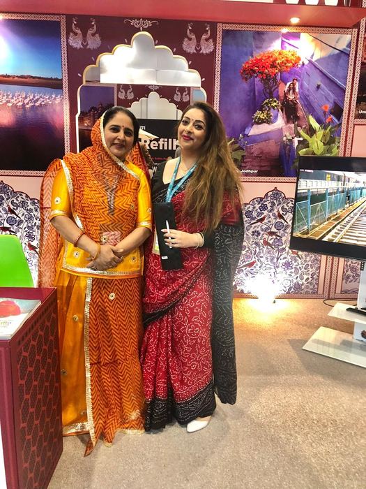 India Karni auf einer internationalen Tourismusmesse