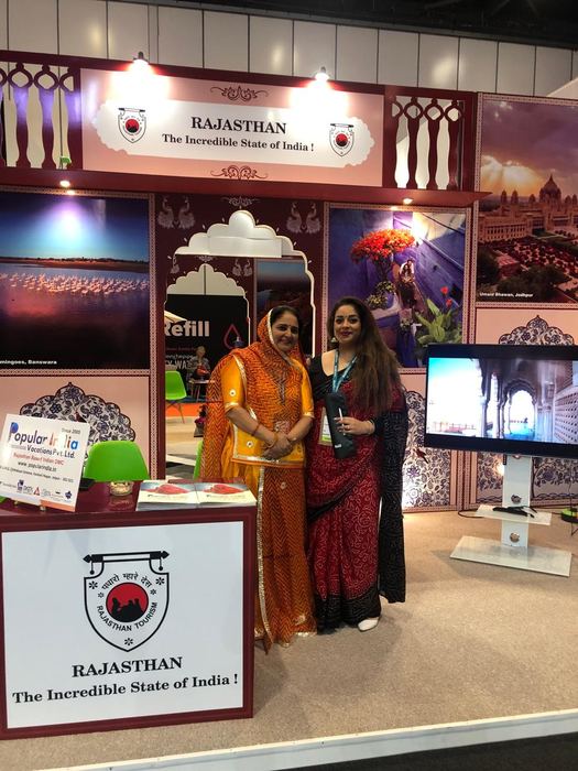 India Karni auf einer internationalen Tourismusmesse