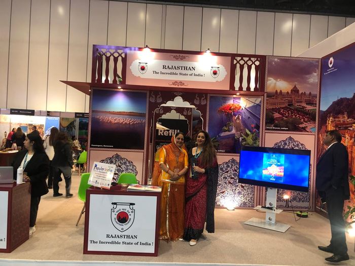 India Karni auf einer internationalen Tourismusmesse