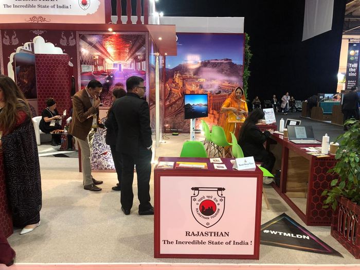 India Karni auf einer internationalen Tourismusmesse