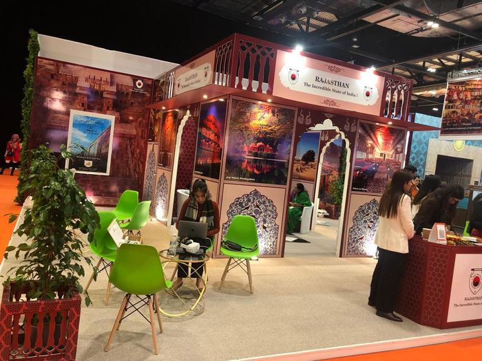 India Karni auf einer internationalen Tourismusmesse