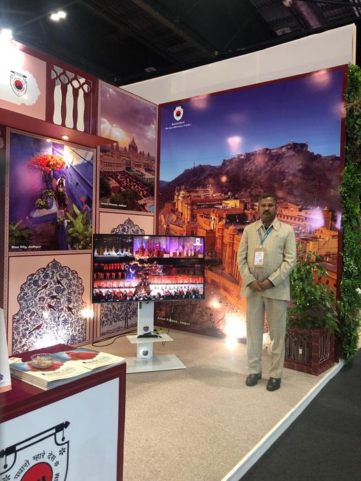 India Karni auf einer internationalen Tourismusmesse