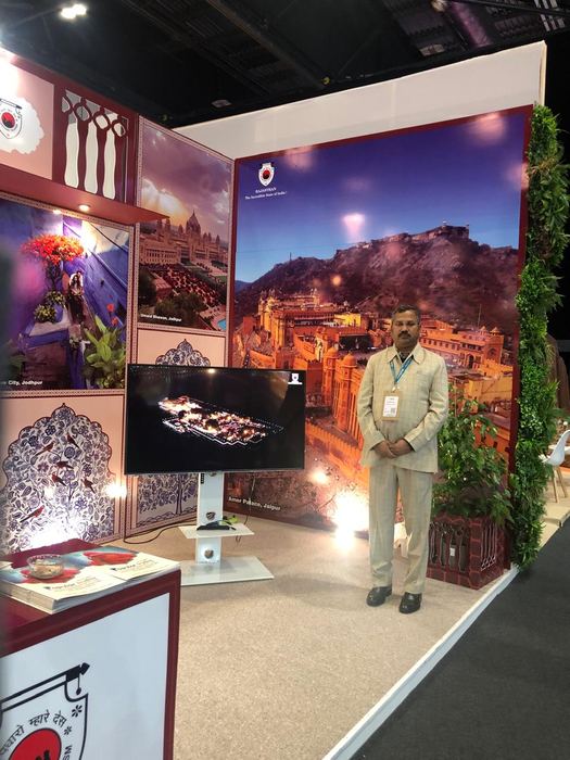 India Karni auf einer internationalen Tourismusmesse