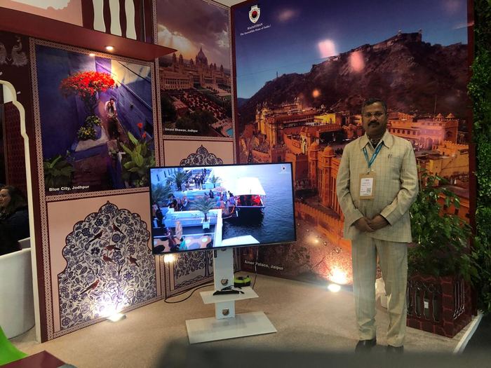 India Karni auf einer internationalen Tourismusmesse