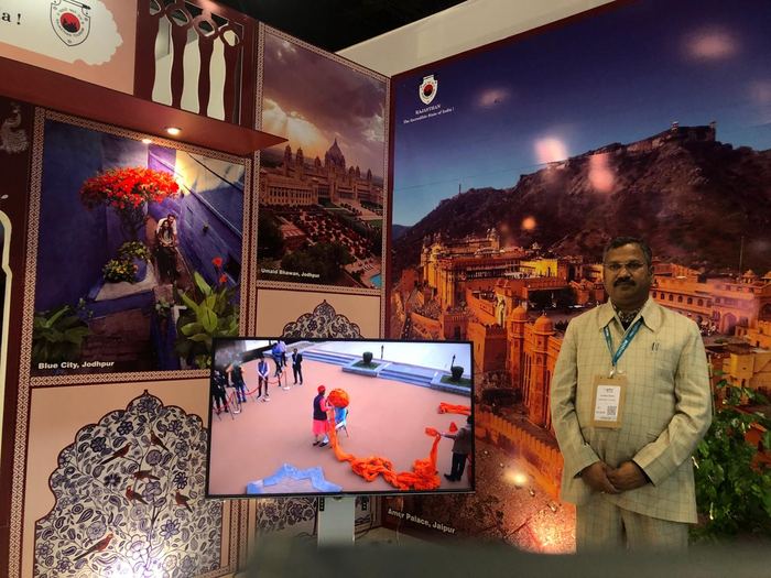 India Karni auf einer internationalen Tourismusmesse