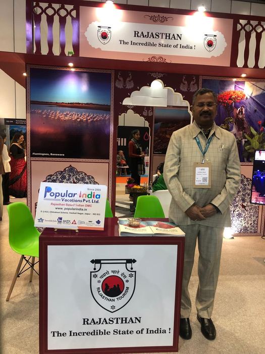 India Karni auf einer internationalen Tourismusmesse