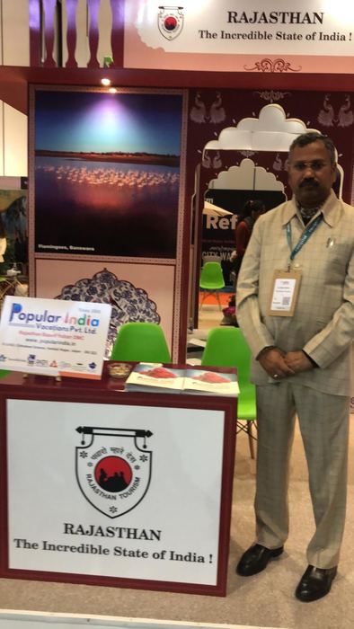 India Karni auf einer internationalen Tourismusmesse