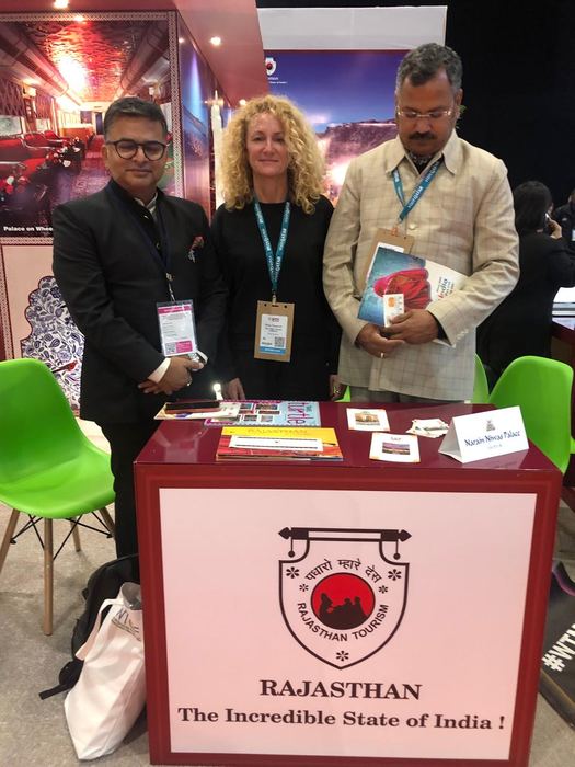 India Karni auf einer internationalen Tourismusmesse