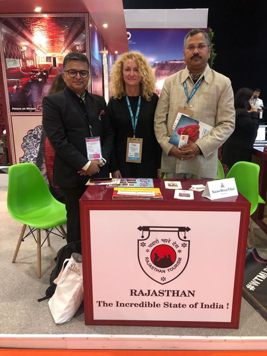 India Karni auf einer internationalen Tourismusmesse