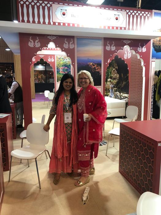 India Karni auf einer internationalen Tourismusmesse