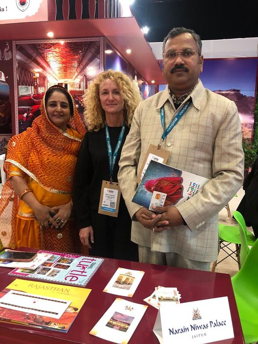 India Karni auf einer internationalen Tourismusmesse