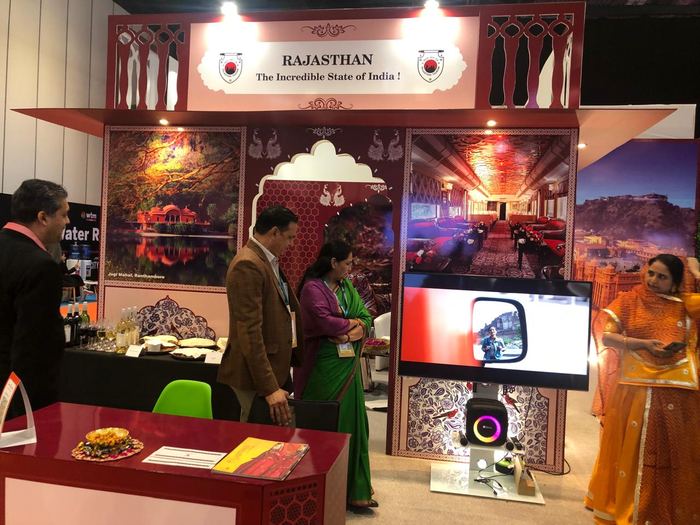 India Karni auf einer internationalen Tourismusmesse