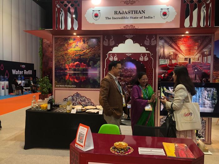 India Karni auf einer internationalen Tourismusmesse