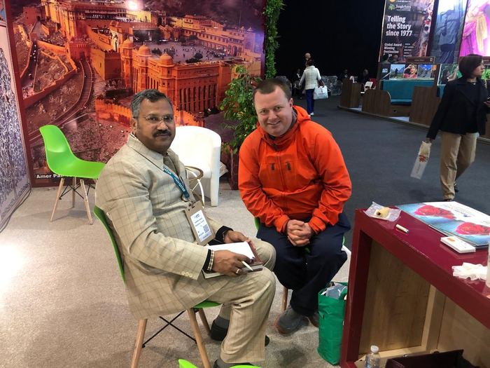 India Karni auf einer internationalen Tourismusmesse