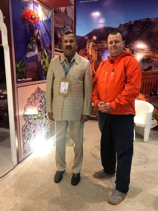 India Karni auf einer internationalen Tourismusmesse