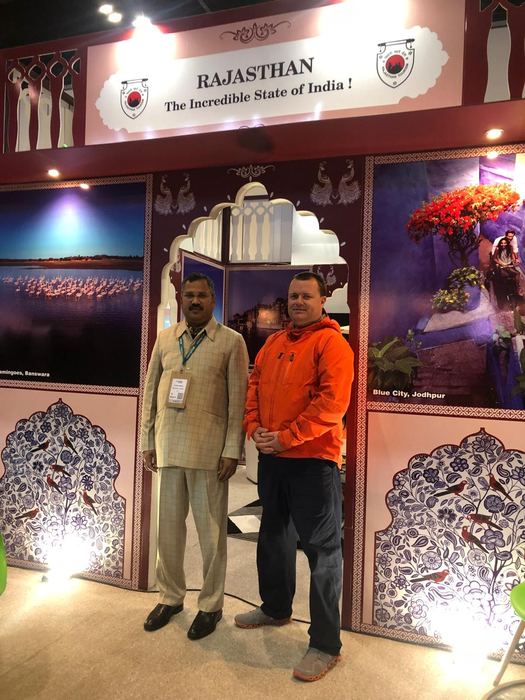 India Karni auf einer internationalen Tourismusmesse