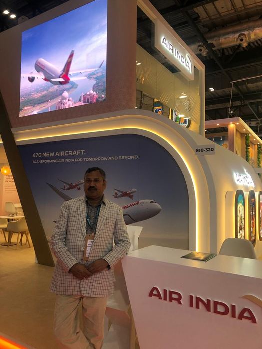 India Karni auf einer internationalen Tourismusmesse