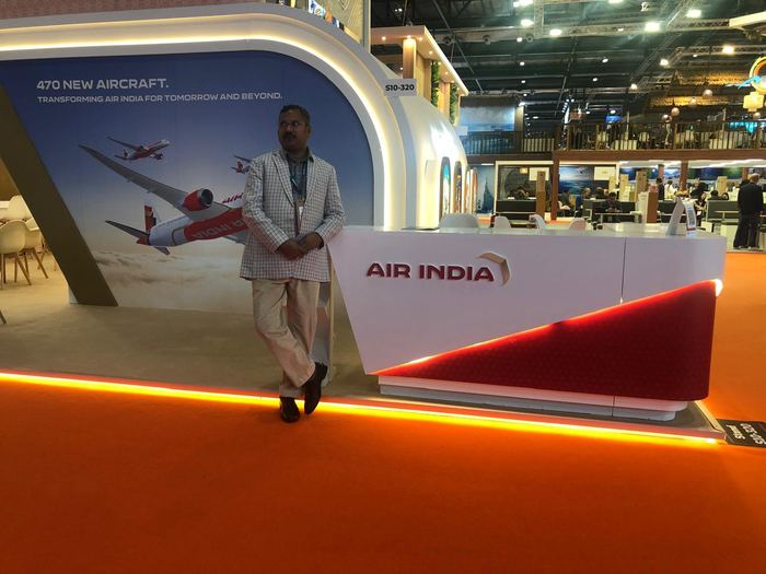 India Karni auf einer internationalen Tourismusmesse