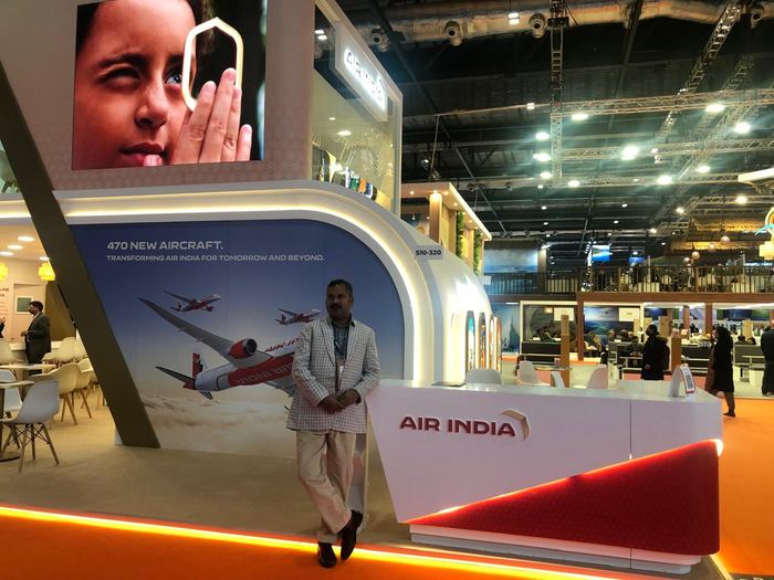 India Karni auf einer internationalen Tourismusmesse