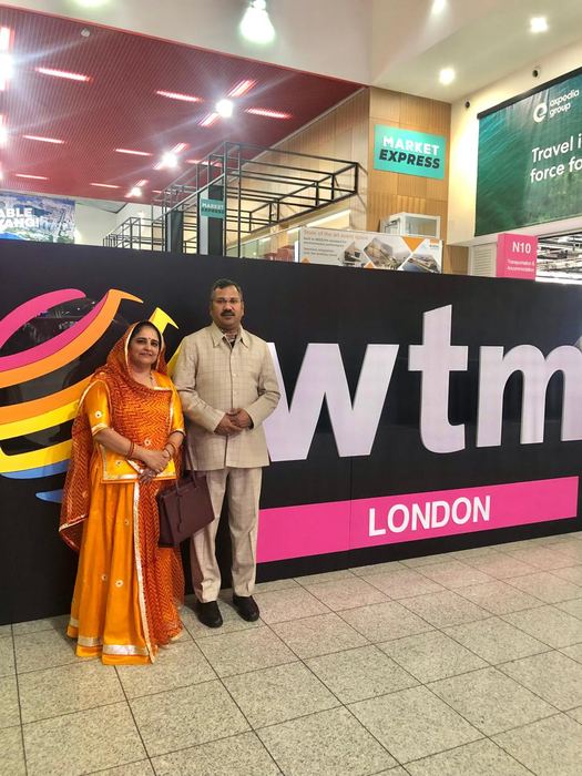 India Karni auf einer internationalen Tourismusmesse
