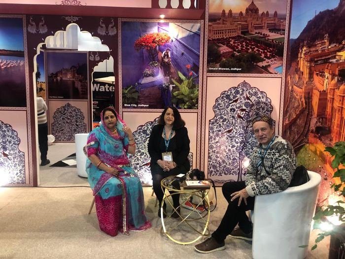India Karni auf einer internationalen Tourismusmesse