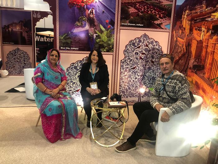 India Karni auf einer internationalen Tourismusmesse