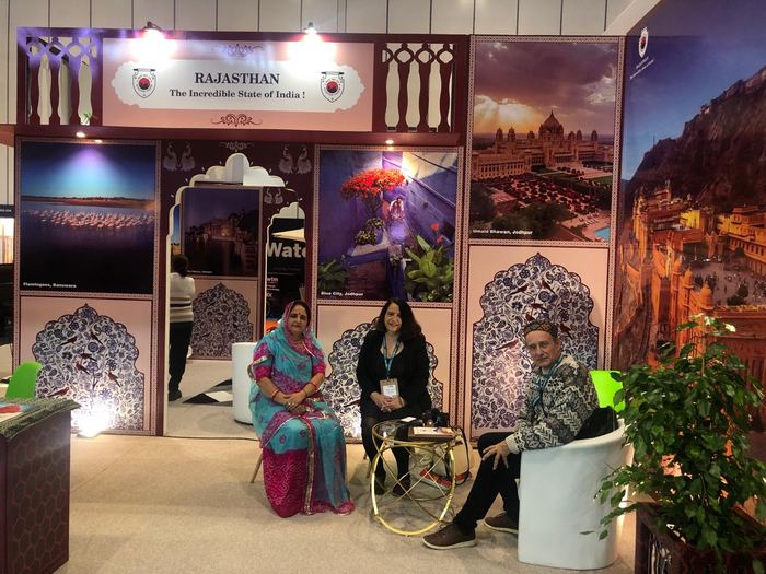 India Karni auf einer internationalen Tourismusmesse